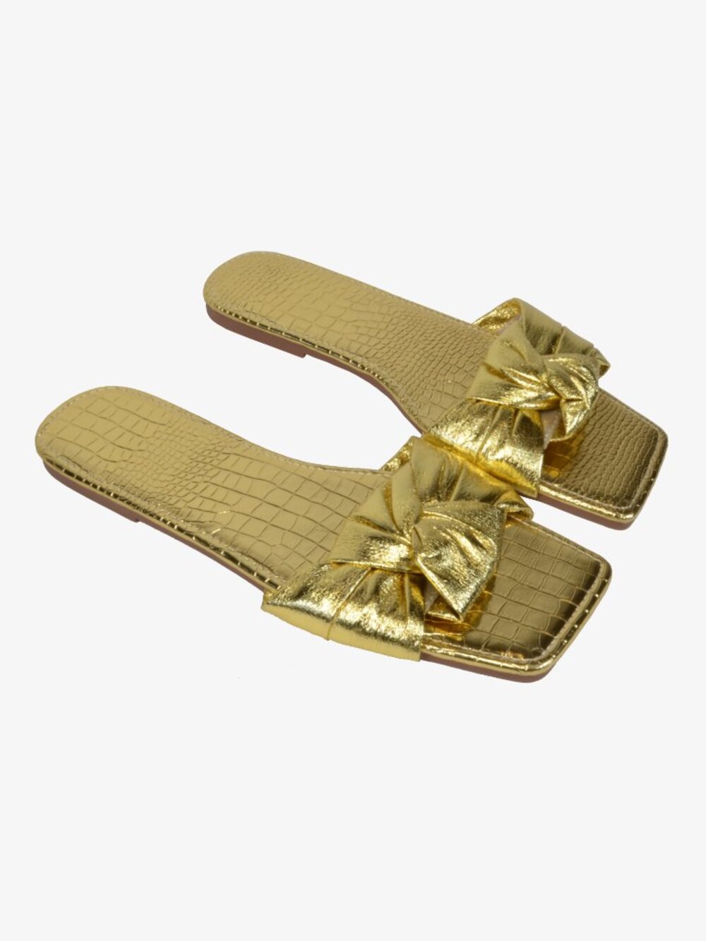Gorglitter Sandals, Gold Twist, 10.5